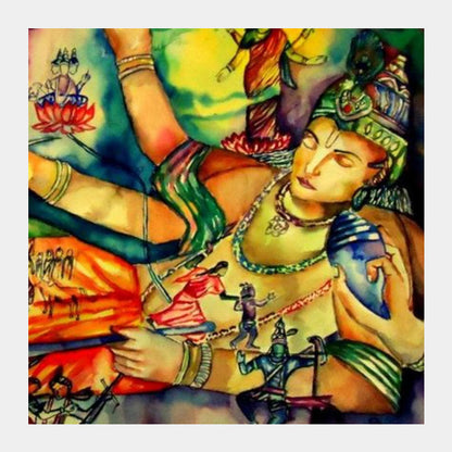 Square Art Prints, VISHNU Square Art Prints