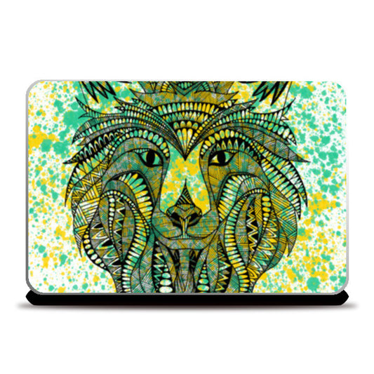 Patterned Wolf Laptop Skins