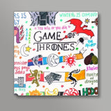 Game of Thrones Doodle Square Art Prints