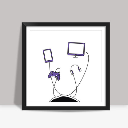 Desire for Gadgets Square Art Prints