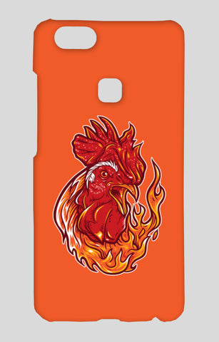 Rooster On Fire Vivo V7 Plus Cases