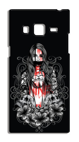 Girl With Tattoo Samsung Galaxy Z3 Cases