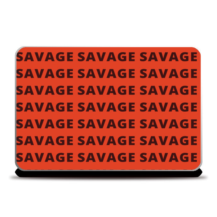 Laptop Skins, Savage AF Funny Typography Laptop Skins