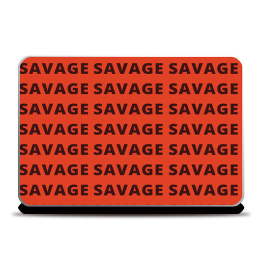 Laptop Skins, Savage AF Funny Typography Laptop Skins