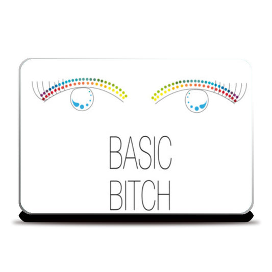 basic bitch,basic,bitch,minimalism,colour pop Laptop Skins