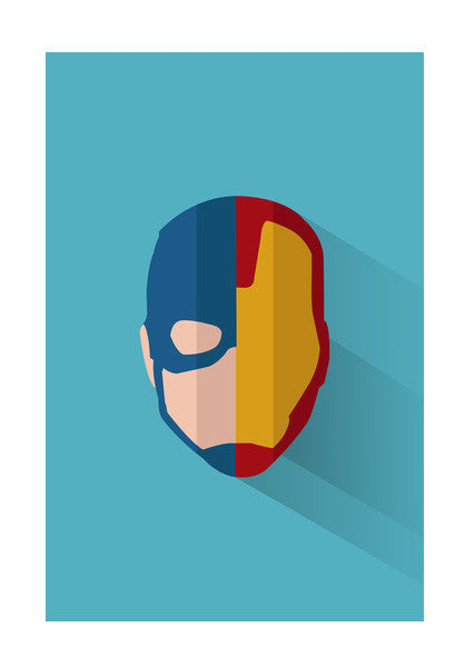 Civil War - Captain America v/s Iron Man Wall Art