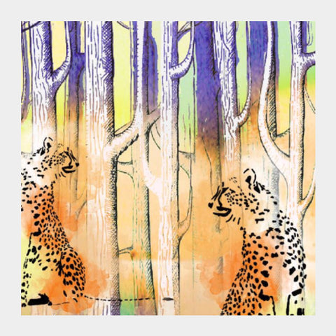 Square Art Prints, jungle walk Square Art | Sonali Ghosh, - PosterGully