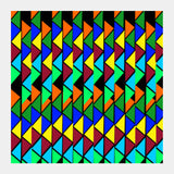 Abstract Color Triangle Square Art Prints