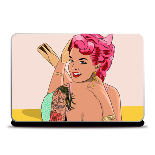 Laptop Skins, Pinup Model Laptop Skins