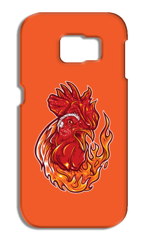 Rooster On Fire Samsung Galaxy S6 Edge Cases