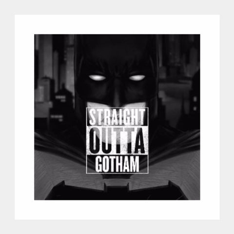 Square Art Prints, Batman: Straight Outta Gotham Square Art | Ehraz Anis, - PosterGully