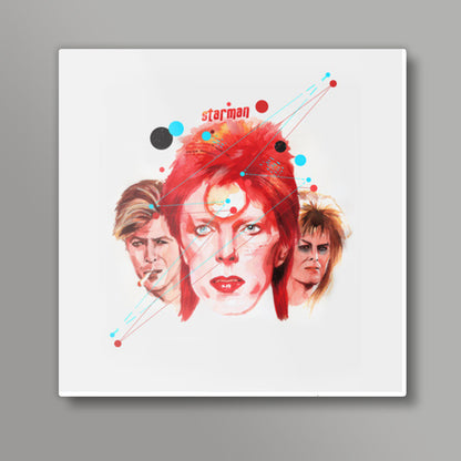 Starman: David Bowie Square Art Prints