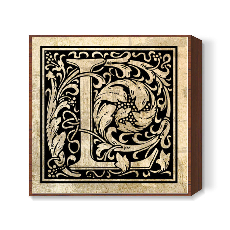 Ornate L Square Art Prints
