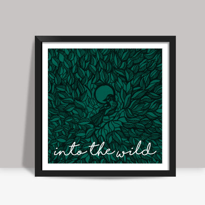 Into the wild free bird doodle Square Art Prints