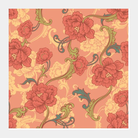 Square Art Prints, Floral Square Art Prints