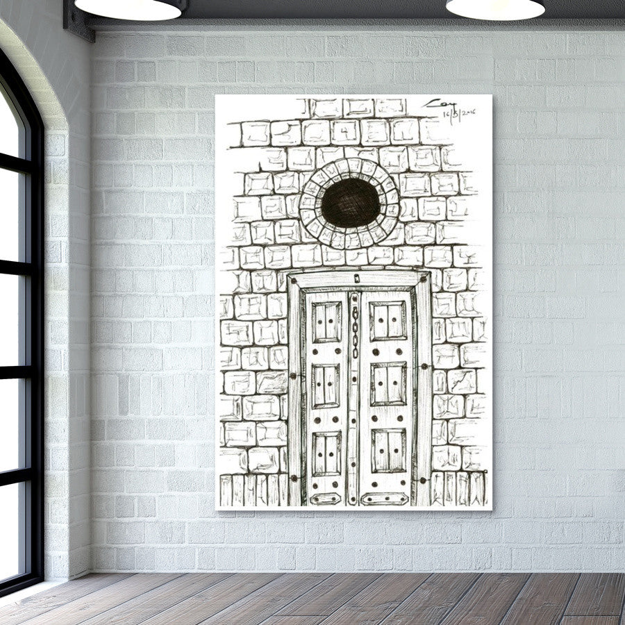 Vintage door of dreams Wall Art