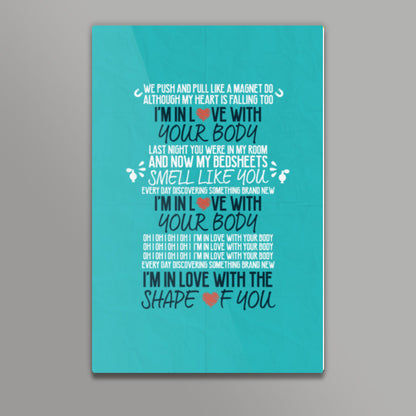 Shape of You by Ed Sheeran Wall Art
