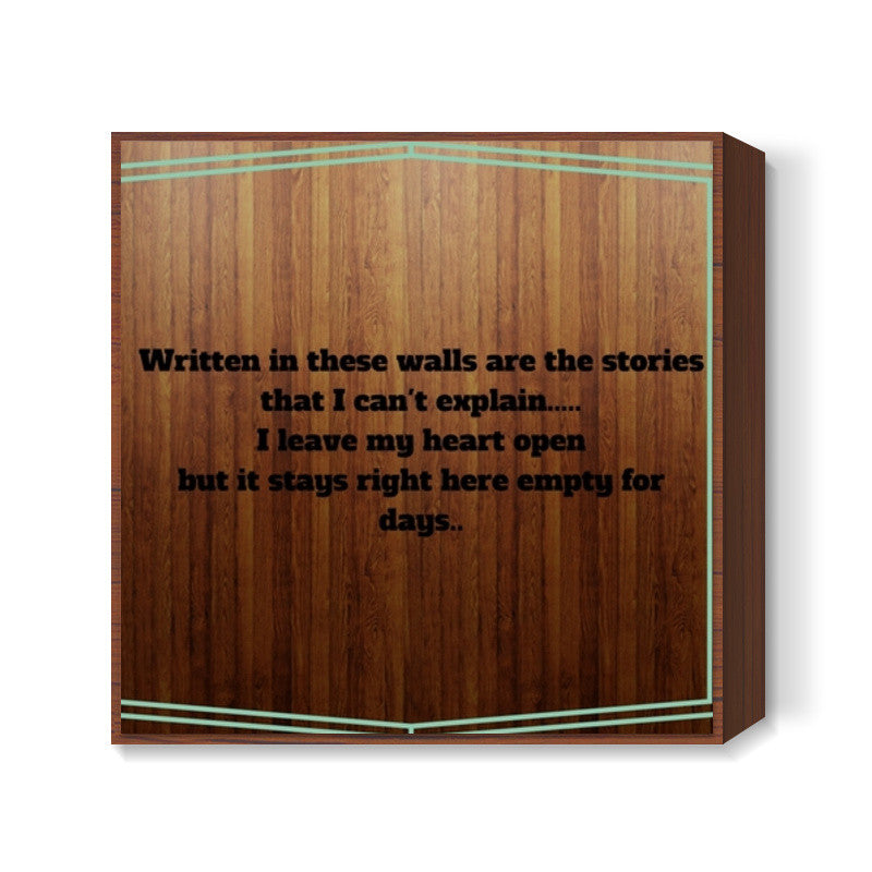 1D Quote Square Art Prints