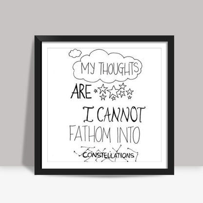 Fault in our stars wall art Square Art Prints