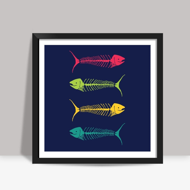 Dry Fish Square Art Prints