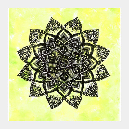 Mandala Art Square Art Prints