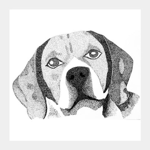 Beagle Puppy Square Art Prints