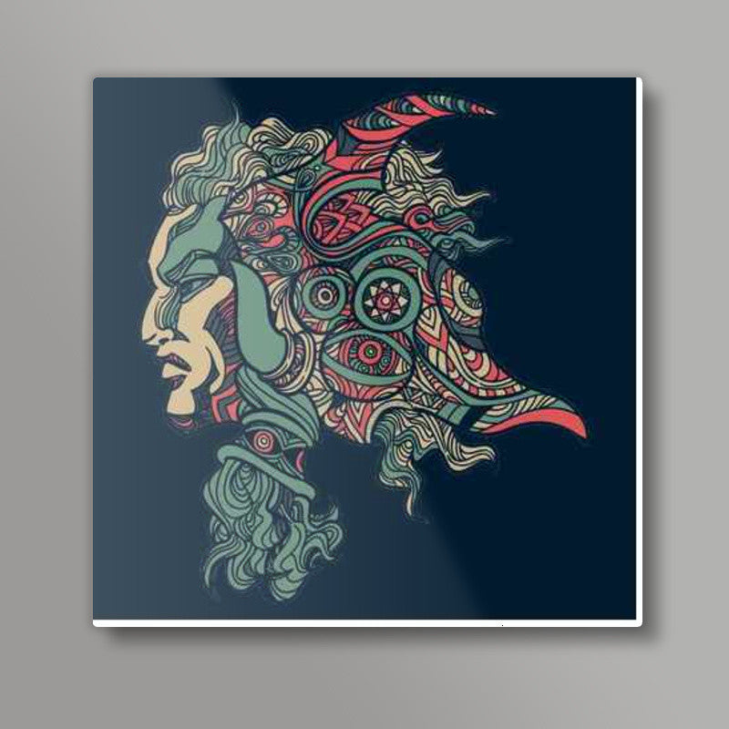 Shiva zenart  Square Art Prints