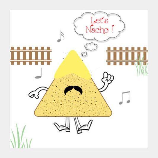 Let's Nacho! Square Art Prints PosterGully Specials