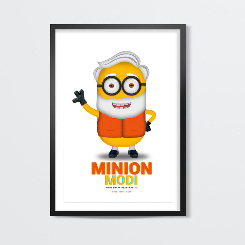 Minion Modi (made with beer) Wall Art