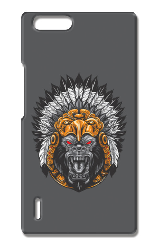 Gorilla Wearing Aztec Headdress Huawei Honor 6X Cases