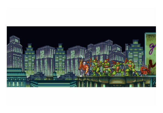 Wall Art, Mirage's Teenage Mutant Ninja Turtles Pixel Art (Colour), - PosterGully