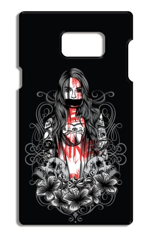 Girl With Tattoo Samsung Galaxy Note 5 Tough Cases