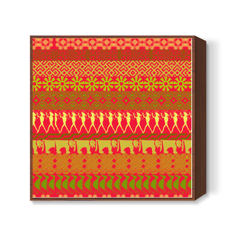 African Tribal Pattern Square Art Prints