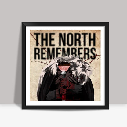 The North Remembers Game of Thrones Square Art