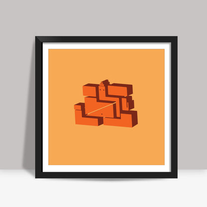 3d minimalist vinayak Square Art Prints