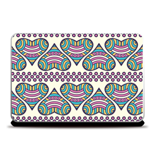 Heart Shape Abstract Art Laptop Skins