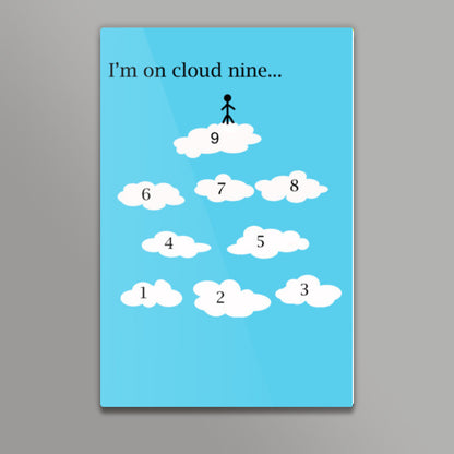 Im On Cloud Nine Minimal Artwork Wall Art