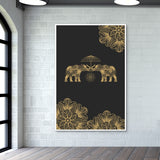 Gold Elephant Wall Art