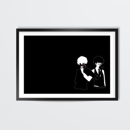 kaneki dark and ligh Wall Art