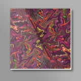 Psychedelic Multicolored Abstract Art Background Design Square Art Prints