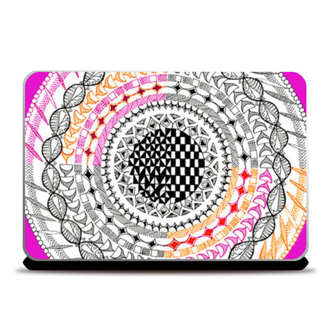 Laptop Skins, Colourful Geometric Mandala Laptop Skins