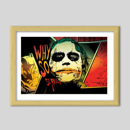 Premium Italian Wooden Frames, Why so Serious | The Joker Premium Italian Wooden Frames