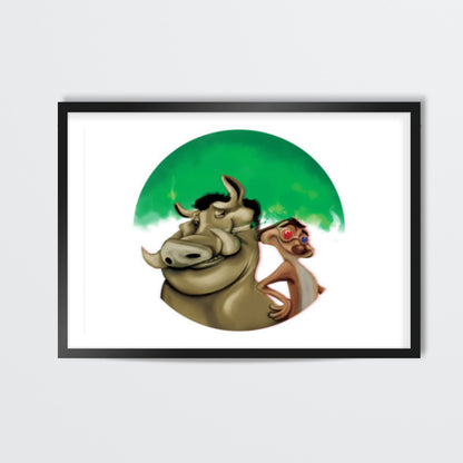 Timon and Pumba Wall Art