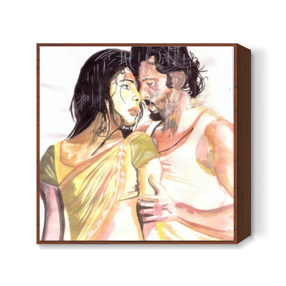 Hrithik Roshan and Priyanka Chopra share great on-screen chemistry Square Art Prints