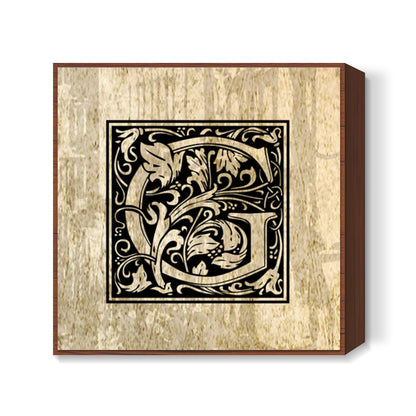 Ornate G Square Art Prints