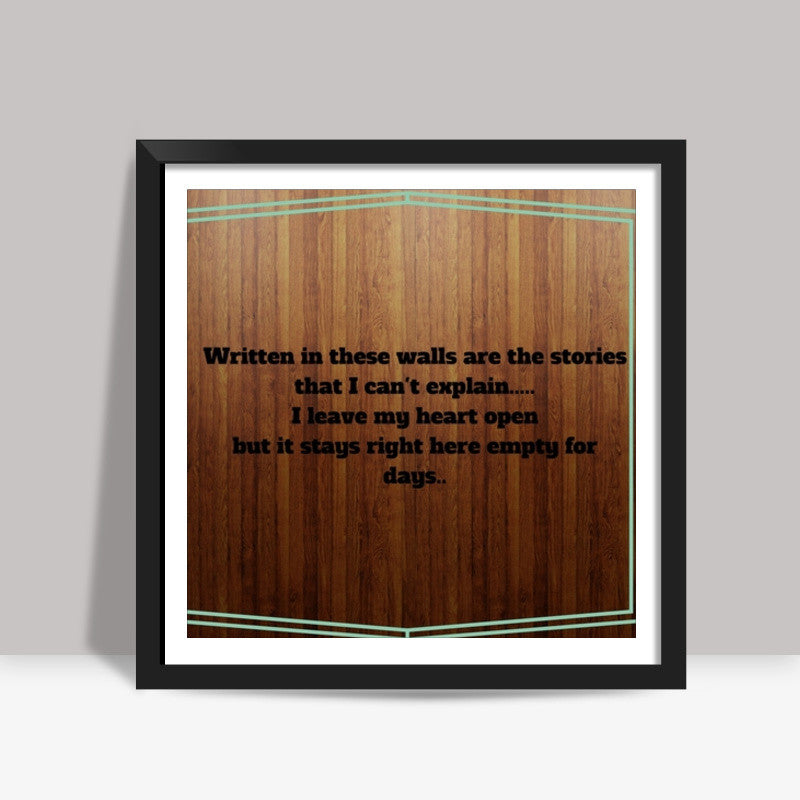 1D Quote Square Art Prints