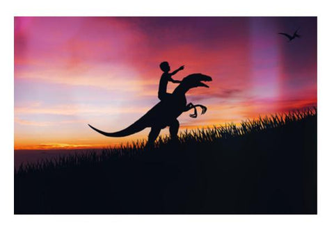 PosterGully Specials, BOY WITH DINO Wall Art