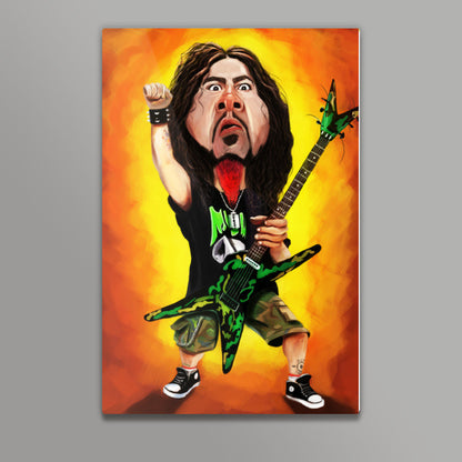 Dimebag Darrell | Pantera | Caricature Wall Art