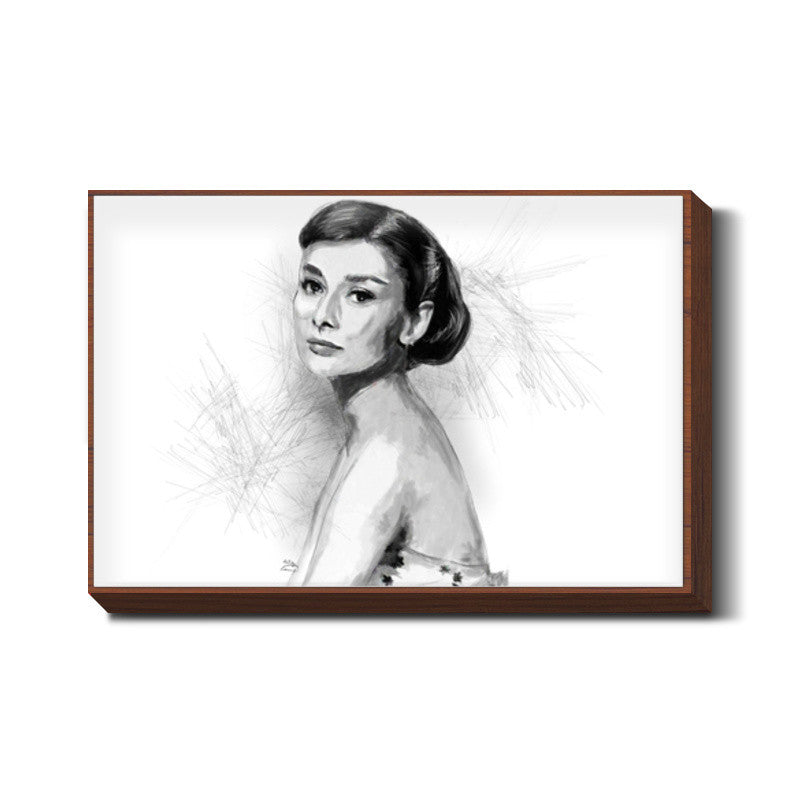 Audrey Hepburn sketch Wall Art