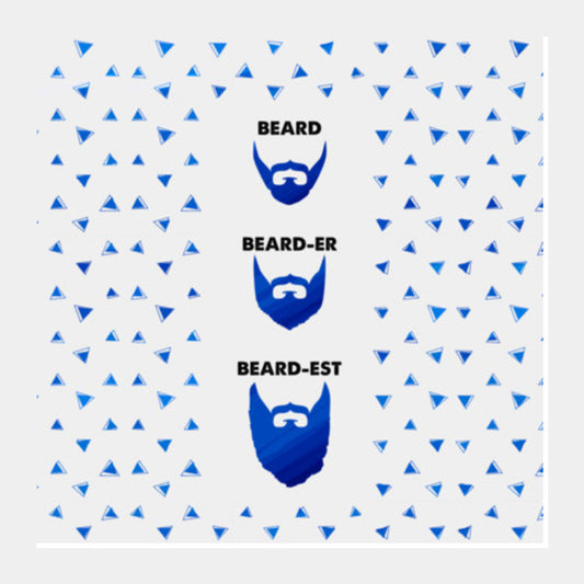 Beard Grammer Square Art Prints
